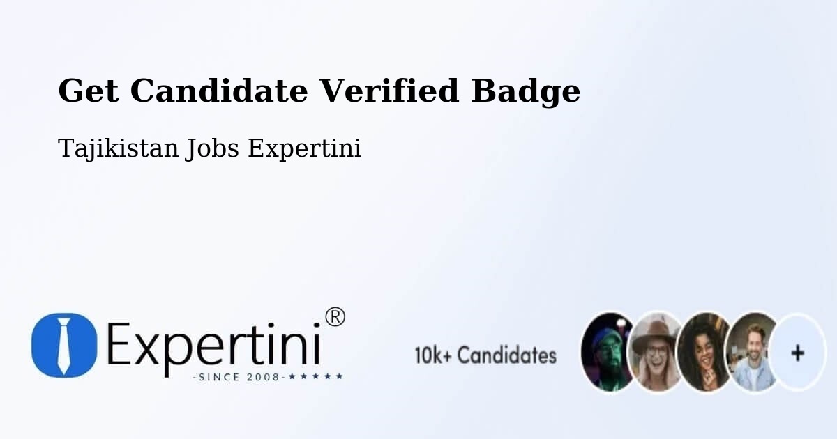 Get Candidate Verified Badge - Tajikistan Jobs Expertini